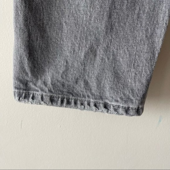 ❌SOLD❌ Zara high rise slim straight grey jeans distressed women's size 8 - Picture 10 of 13